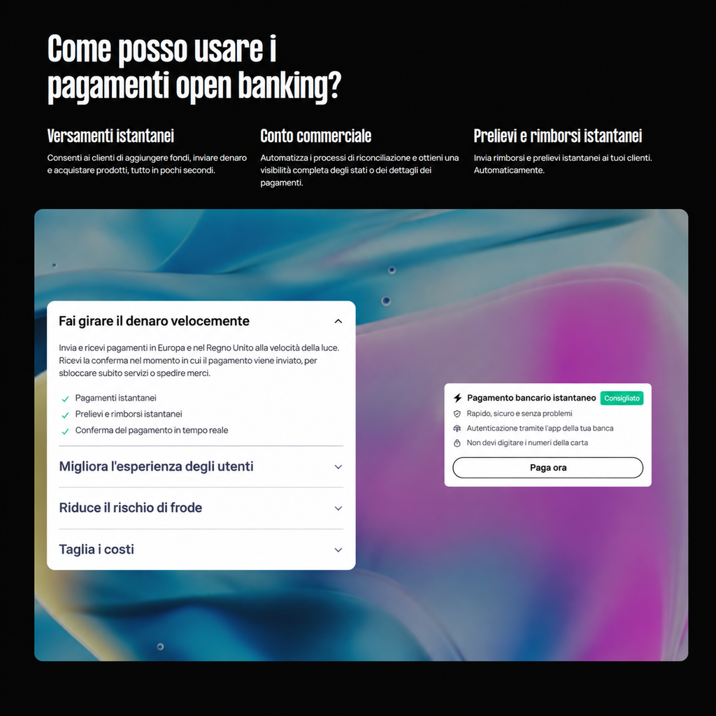 TrueLayer website translation - Italian site