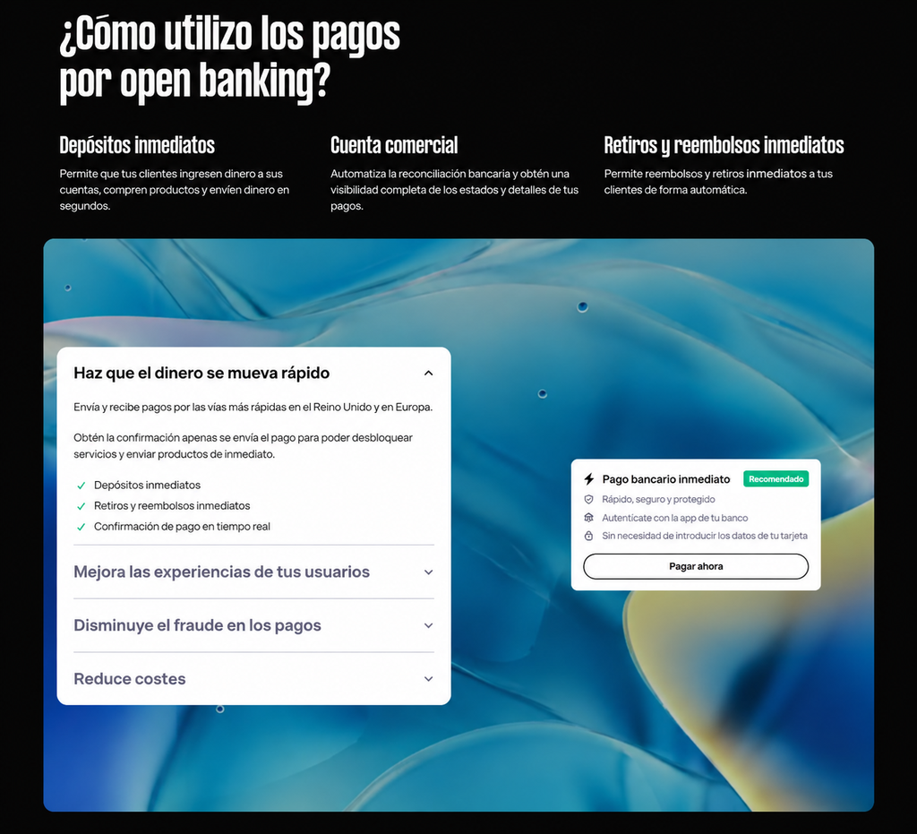TrueLayer website translation - Spanish site