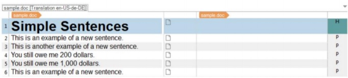 CAT tools sample segmentation