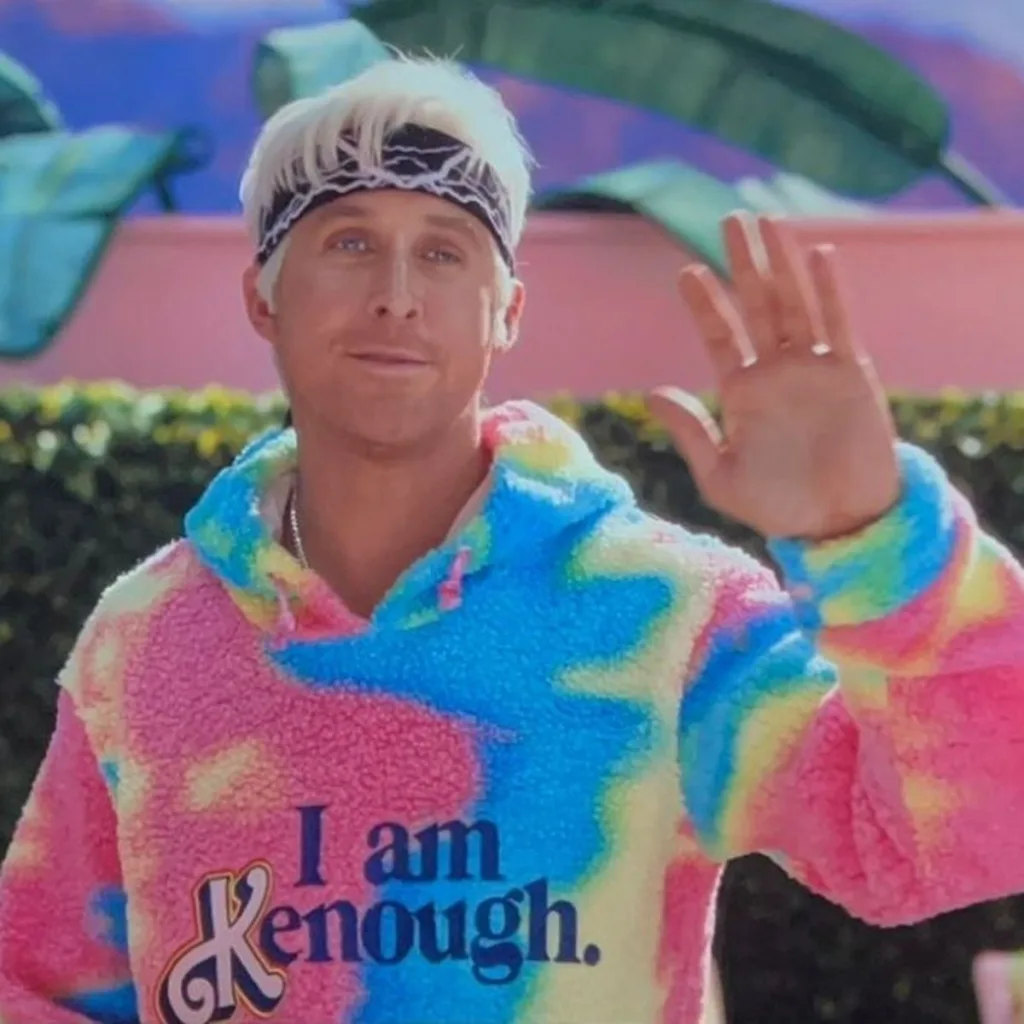 yan Gosling donning a jumper that proudly proclaimed, "I am KENough" in the new Barbie movie